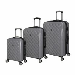 IT Luggage Cushion Lux - 3pc Set (Silver)
