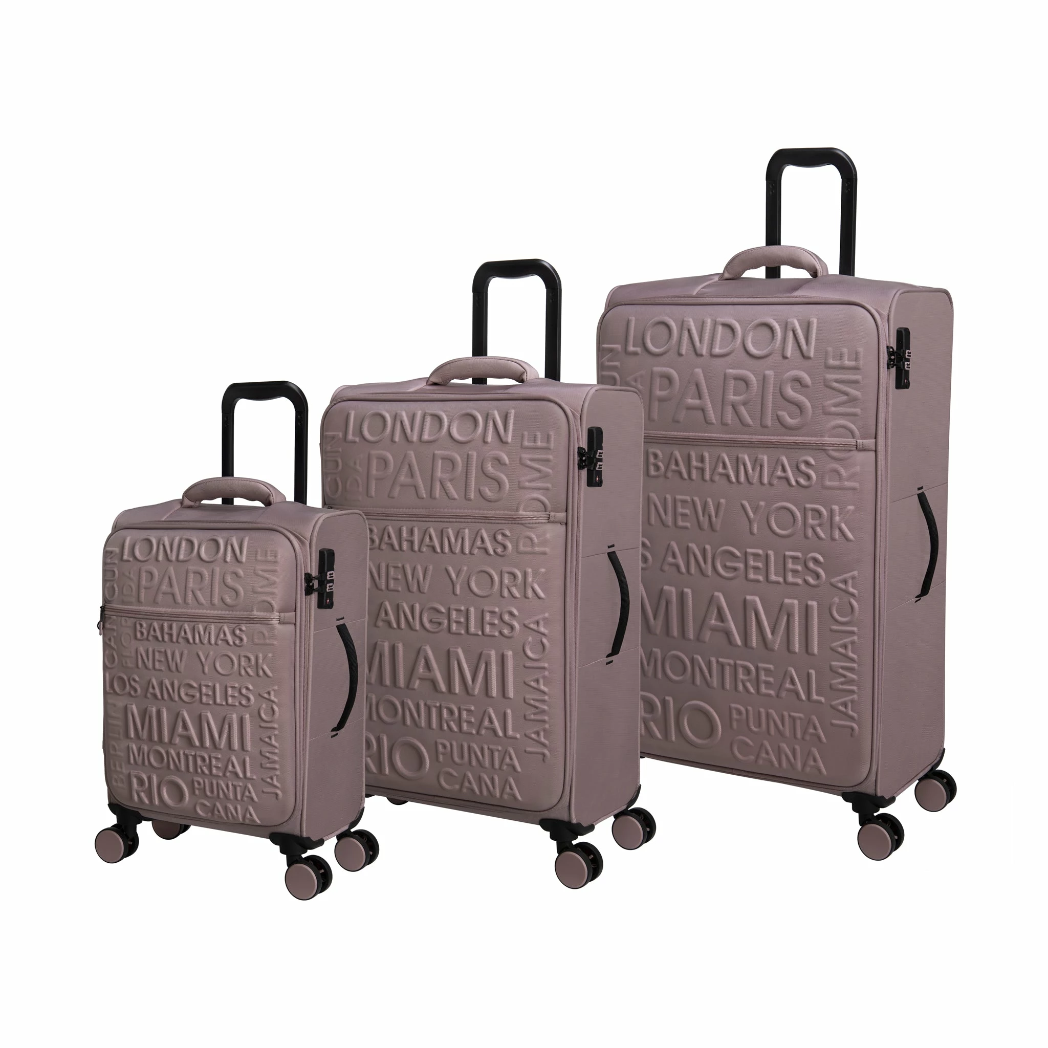 IT Luggage Citywide - 3pc Set (Pale Mauve) 3 IT Luggage Citywide - 3pc Set (Pale Mauve)