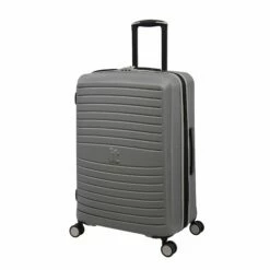 IT Luggage Eco-Protect - 3pc Set (Elephant Skin) -Suitcase Sales 2024 32759 UK16 2910E08GreyskinS735SSFrontpanel25in