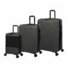 Attuned - 3pc Set (Charcoal) -Suitcase Sales 2024 32772 UK16 2620 08CharcoalgreySSFrontpanel