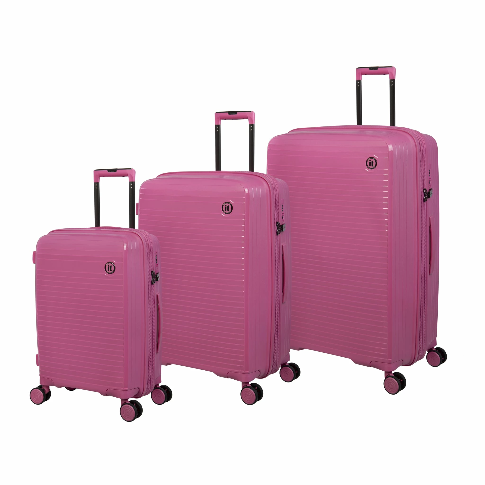 IT Luggage Spontaneous - 3pc Set (Azalea Pink) 3 IT Luggage Spontaneous - 3pc Set (Azalea Pink)