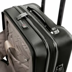 Rapidity - Cabin (Black) -Suitcase Sales 2024 32798 UK16 2911 08BlackSSFrontpanel18.5in 1 zoom 2