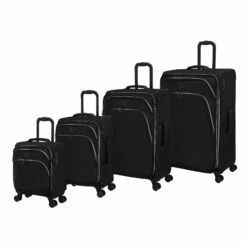 IT Luggage Trinary - 4pc Set (Black)