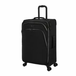 IT Luggage Trinary - 4pc Set (Black) -Suitcase Sales 2024 32909 UK12 2875 08BlackSSFrontpanel25in