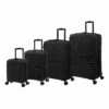 IT Luggage Eco-Protect - 4pc Set (Black) -Suitcase Sales 2024 32913 UK16 2910E08BlackSSFrontpanel