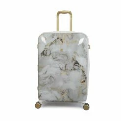 IT Luggage Sheen - 4pc Set (Gold Greyscale Marble) -Suitcase Sales 2024 32980 UK16 2269B08GoldgreyscalemarbleSSFrontpaneldirect25in