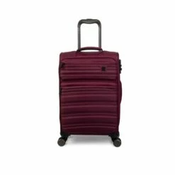 IT Luggage Fusional - 4pc Set (Dark Red) -Suitcase Sales 2024 32987B UK12 2920 08DarkredsS055SSFrontpaneldirectly19.4in