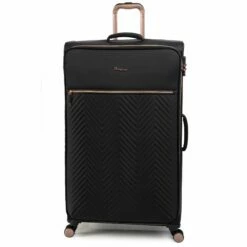 IT Luggage Bewitching - 5pc Set (Black) -Suitcase Sales 2024 33095 UK12 2686 08BlackSSFrontpaneldircetly32.2in