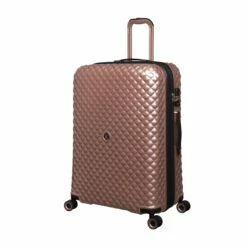 IT Luggage Glitzy - 5pc Set (Metallic Rose Gold) -Suitcase Sales 2024 33109 UK16 2888A08MetallicrosegoldSSFrontpanel27in