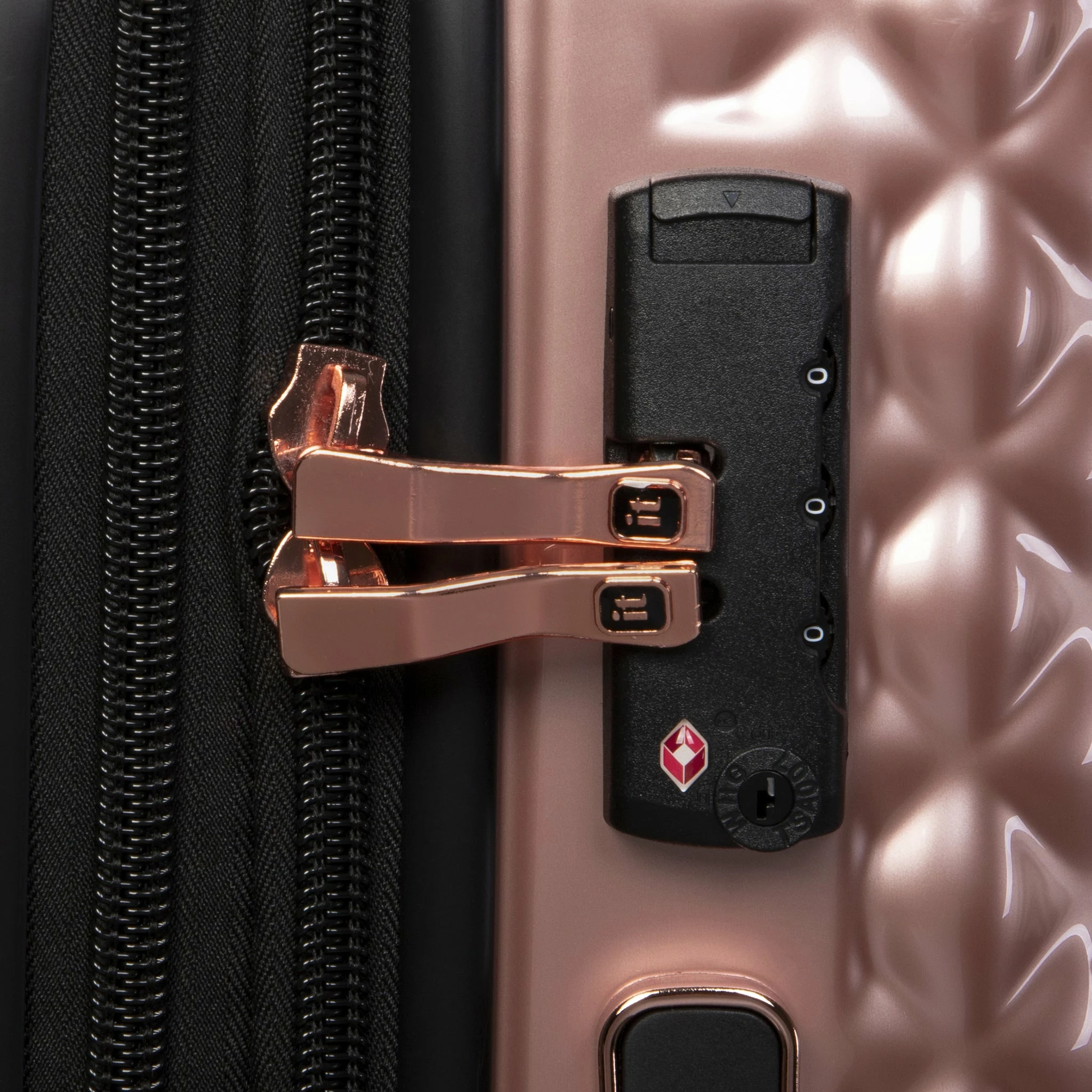 IT Luggage Glitzy - Cabin (Metallic Rose Gold) 6 IT Luggage Glitzy - Cabin (Metallic Rose Gold) - Image 4