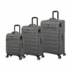 IT Luggage Census - 3pc Set (Grey Skin) -Suitcase Sales 2024 33170 UK12 3051 08GreyskinSSFrontpanel