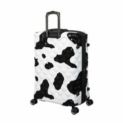 IT Luggage Indulging - 4pc Set (Moo Cow Print) -Suitcase Sales 2024 33198 UK16 3039A08Moocowblack whiterepeatprintSSBackpanel