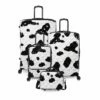IT Luggage Indulging II - 4pc Set (Moo Cow Print) -Suitcase Sales 2024 33198 UK16 3039A08Moocowblack whiterepeatprintSSFrontpaneldirectlyset4 c1169fb2 9e36 4384 8c3b 0ed91fc62ea7