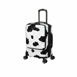 IT Luggage Indulging II - Cabin With Pocket (Moo Cow Print) -Suitcase Sales 2024 33199 UK16 3039A08Moocowblack whiterepeatprintSSFrontpanel18.5inwithpocket ad1dcf1a 7ace 49a3 ad8a 1694c67439fc