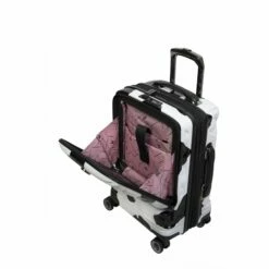 IT Luggage Indulging II - Cabin With Pocket (Moo Cow Print) -Suitcase Sales 2024 33199 UK16 3039A08Moocowblack whiterepeatprintSSPocketinterior 369ec0cb a4f9 4f03 bf30 0b303c62a71c