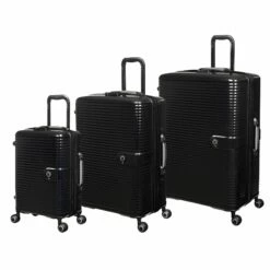 IT Luggage Helixian - 3pc Set (Black)