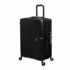 IT Luggage Helixian - 3pc Set (Black) -Suitcase Sales 2024 61334 US16 2842 08BlackS001SSFrontpanel25in
