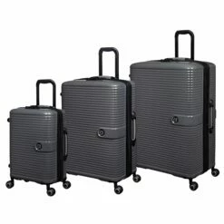 IT Luggage Helixian - 3pc Set (Charcoal)