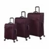 IT Luggage Lustrous - 3pc Set (Aubergine) -Suitcase Sales 2024 61362 US12 2194 08AubergineS025SSFrontpanelB