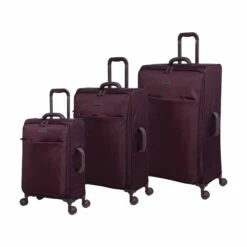 IT Luggage Lustrous - 3pc Set (Aubergine)