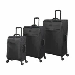 IT Luggage Lustrous - 3pc Set (Charcoal)