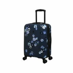 IT Luggage Sheen - 2pc Set (Pansies Floral Blue Depths) -Suitcase Sales 2024 61665 US16 2269C08PansiesfloralbluedepthsP723SSFrontpanel18.9in