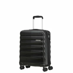 American Tourister Speedlink 3 Piece Luggage Set - 55cm, 67cm, & 77cm -Suitcase Sales 2024 Cabin Black Side 74716.1694091703
