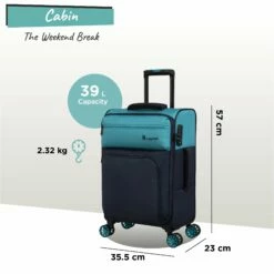 IT Luggage Duo-Tone - Cabin (Capri Breeze / Dress Blues) 19 IT Luggage Duo-Tone - Cabin (Capri Breeze / Dress Blues) -Suitcase Sales 2024 Duo Tone Cabin Capri dims weights