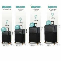 Duo-Tone - Medium (Pewter & Black) -Suitcase Sales 2024 Duo Tone Set Black dims weights 46cf0ac8 bb27 4710 b96d dc3a706af0dd