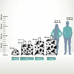 IT Luggage Indulging - Vanity Case (Moo Cow Print) 25 IT Luggage Indulging - Vanity Case (Moo Cow Print) -Suitcase Sales 2024 Indulging Moo Relative Size full sets