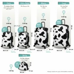 IT Luggage Indulging - Vanity Case (Moo Cow Print) 24 IT Luggage Indulging - Vanity Case (Moo Cow Print) -Suitcase Sales 2024 Indulging Moo full set dims weights