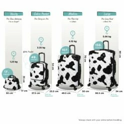 IT Luggage Indulging II - Cabin With Pocket (Moo Cow Print) -Suitcase Sales 2024 Indulging Moo set Pocket dims weights