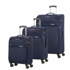 American Tourister Deep Dive 3 Piece Luggage Set - 55cm, 68cm & 80cm -Suitcase Sales 2024 PROD COL 132506 2694 FRONT34 52417.1696260316