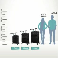 IT Luggage Precursor - Large (Black) -Suitcase Sales 2024 Precursor Black Relative Size 258113f5 e16c 4a8d 8017 207e3f9a5941