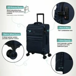 IT Luggage Precursor - Cabin (Dress Blues) 19 IT Luggage Precursor - Cabin (Dress Blues) -Suitcase Sales 2024 Precursor Cabin Blue Infographic