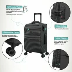 IT Luggage Precursor - Cabin (Charcoal) 15 IT Luggage Precursor - Cabin (Charcoal) -Suitcase Sales 2024 Precursor Cabin Charcoal Infographic