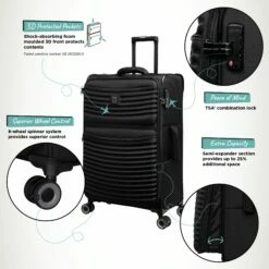 IT Luggage Precursor - Medium Plus (Black) 14 IT Luggage Precursor - Medium Plus (Black) -Suitcase Sales 2024 Precursor Med Black Infographic