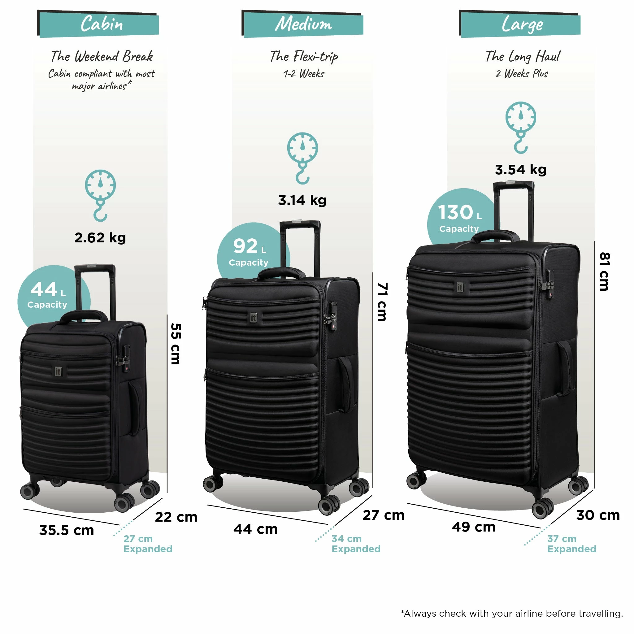 IT Luggage Precursor - Medium Plus (Black) 11 IT Luggage Precursor - Medium Plus (Black) - Image 9