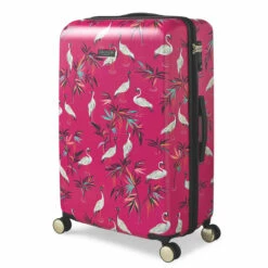 Sara Miller 4 Wheel Large Suitcase - 77cm -Suitcase Sales 2024 SMH0101 008 Sara Miller Large 4W Trolley Pink Heron 2 27914.1695398998
