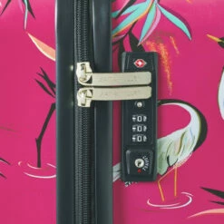 Sara Miller 4 Wheel Large Suitcase - 77cm -Suitcase Sales 2024 Sara Miller Pink Heron TSA Lock 77733.1695398998