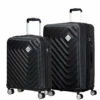 American Tourister Summer Square 2 Piece Luggage Set - 55cm & 77cm -Suitcase Sales 2024 Set Black 42191.1689850829