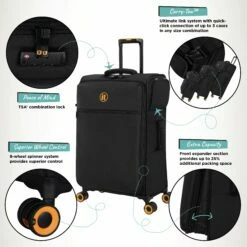 Simultaneous - Medium (Black) -Suitcase Sales 2024 Simultaneous Med Blk Infographic