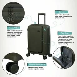 IT Luggage Spontaneous II - Cabin With Pocket (Olive Night) -Suitcase Sales 2024 Spontaneous Cabin Pocket Olive Infographic e26eda02 c815 4cbd 8a23 cd14e14a1923