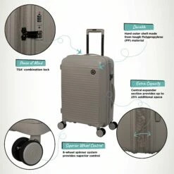 IT Luggage Spontaneous - Cabin (Feather Grey) 17 IT Luggage Spontaneous - Cabin (Feather Grey) -Suitcase Sales 2024 Spontaneous Cabin Feather Infographic