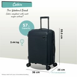 IT Luggage Spontaneous - Cabin (Blueberry) 25 IT Luggage Spontaneous - Cabin (Blueberry) -Suitcase Sales 2024 Spontaneous Cabin blueberry dims weights