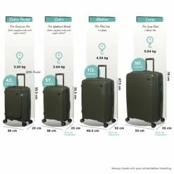 IT Luggage Spontaneous - Medium Plus (Olive Night) -Suitcase Sales 2024 Spontaneous Full set olive dims weights a339d30c 5601 4b09 8e0f 0b5cbea125e0