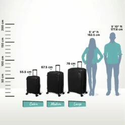 IT Luggage Spontaneous - Cabin (Black) 27 IT Luggage Spontaneous - Cabin (Black) -Suitcase Sales 2024 Spontaneous Set Blk Relative Size b07f146d 1d17 4b5e b84c 106915d5cf13