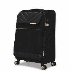 Ted Baker Albany Eco 4 Wheel Medium Suitcase - 69cm -Suitcase Sales 2024 TBW7002 001 Ted Baker Albany Eco Black Medium Case 2 75176.1684486062