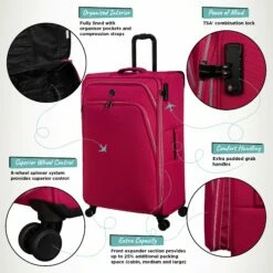 IT Luggage Trinary - Medium (Viva Magenta) -Suitcase Sales 2024 Website Infographic Trinary Large Magenta 87fdd3dd d1ff 4965 a48f b10b04474182