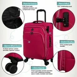 IT Luggage Trinary - Cabin (Viva Magenta) 17 IT Luggage Trinary - Cabin (Viva Magenta) -Suitcase Sales 2024 Website Infographic Trinary cabin Magenta 3824b1b3 4c29 42f6 8ca9 6b27f7a5b1e4